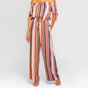 Xhilaration Striped Jumpsuit NWOT